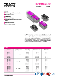 Datasheet TED0522 manufacturer Traco